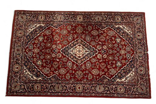 Persian Dergazine Wool Carpet, W 3' 11'' L 6' 2''