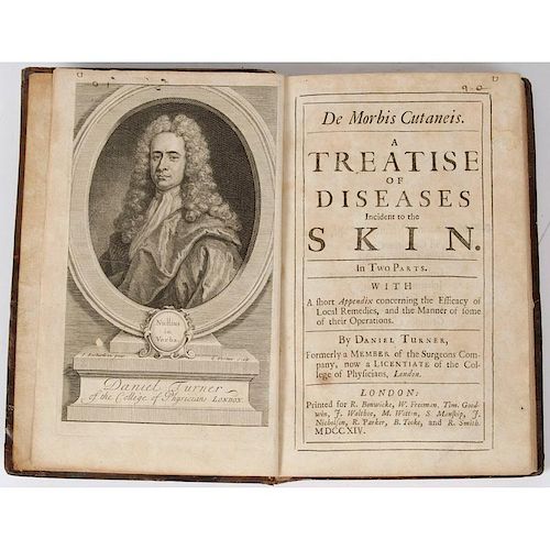 [Medicine - Dermatology] 1st Book in English on Dermatology, Daniel Turner, London 1714