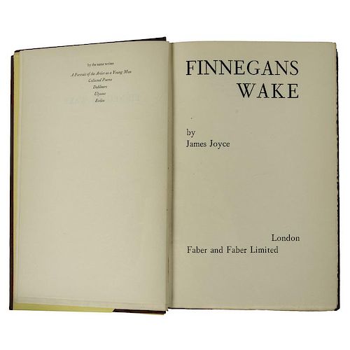 [Literature] James Joyce, Finnegan's Wake, 1st Trade Edition