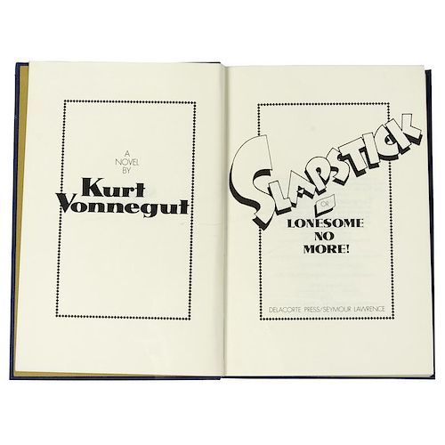[Literature] Kurt Vonnegut, Slapstick, Signed/Lmtd. Edition, 1976