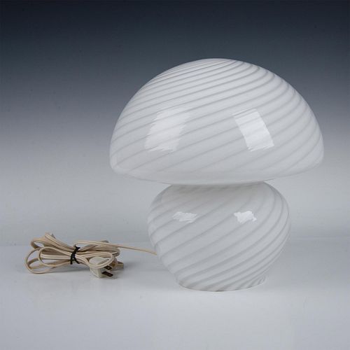 Vetri Murano Pink Glass Mushroom Lamp