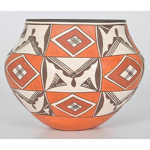 Rose Chino Garcia (Acoma, 1928-2000) Polychrome Pottery Jar