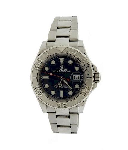 Rolex Yacht Master Platinum Steel Watch 116622