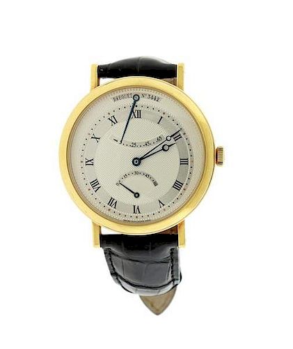 Breguet Classique Retrograde Seconds 18k Gold Watch 5207