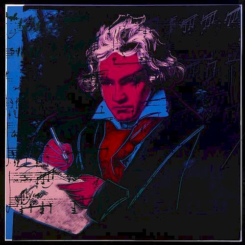 Andy Warhol, (American, 1928-1987), Beethoven, 1987
