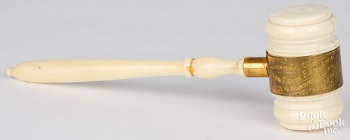 Carved ivory gavel