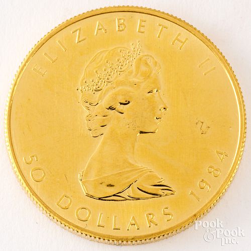 Canada 1 ozt fine gold coin