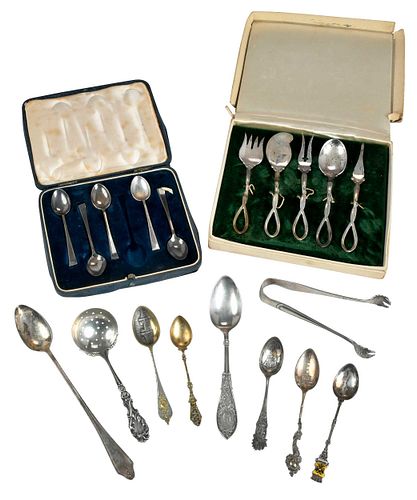 94 Pieces Assorted Silver Flatware, Most Sterling
