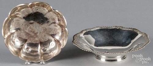 Two sterling silver bowls
