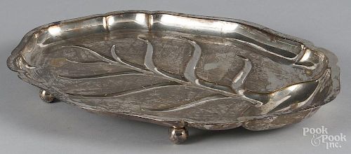 International sterling silver well and tree platter