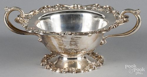 Whiting sterling silver art nouveau centerpiece bowl