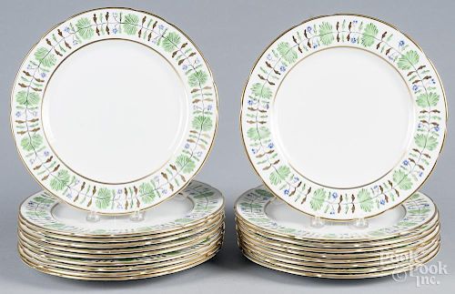 Nineteen Hammersley & Co. porcelain plates