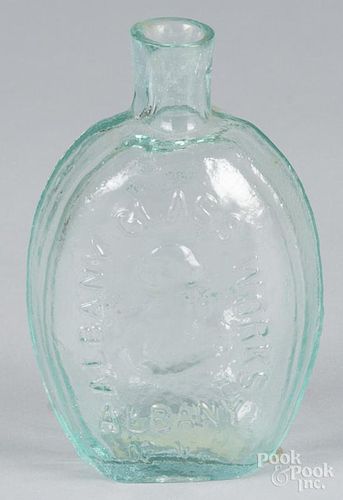 Clevenger aqua glass flask