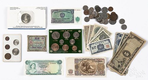 Three foreign coin sets, to include Coins of Ireland 1959, Britain's First Decimal Coins, and a