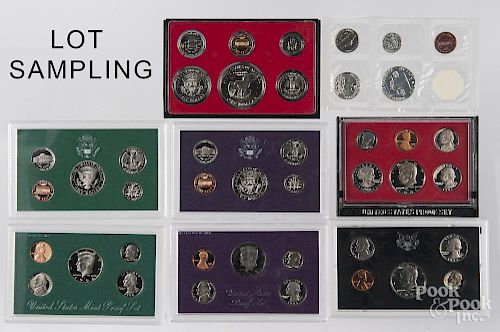 Thirty US Proof sets, to include 1962-64, 1968, 1970-78, 1980-85, 1987-95, and an additional 1987 an