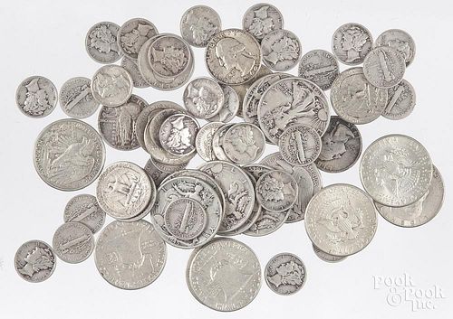 Assorted 90% silver coins, $13.50 face value.