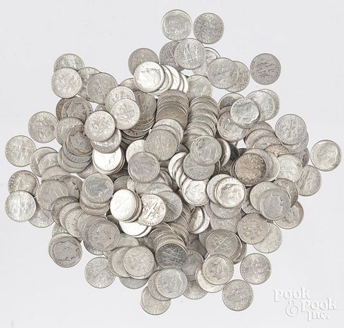 Silver Roosevelt dimes, 235 pieces.