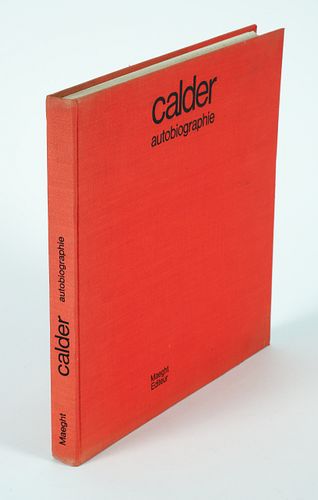 Alexander Calder Autobiographie with 3 Color Lithographs