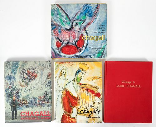 Marc Chagall 4 books each with color lithograph