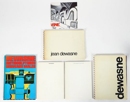 Lot of 6 rare Jean Dewasne books from 1970s