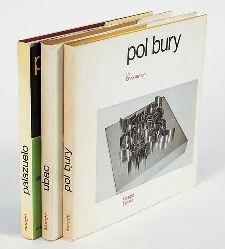 Raoul Ubac, Pol Bury, Palazuelo signed monographs