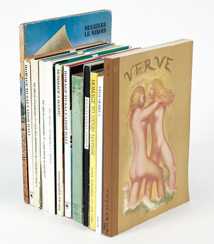 Large lot of books with graphics Homage Series, Verve