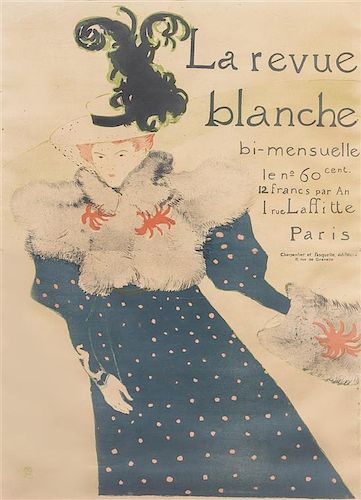 Henri de Toulouse-Lautrec, (French, 1864-1901), La Revue blanche, 1895