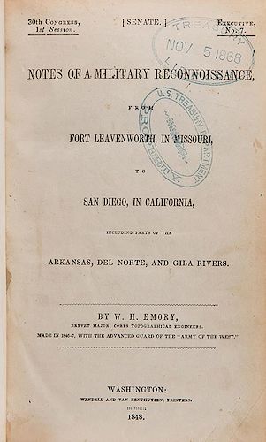 Emory, W.H. Notes of a Military Reconnaissance, from Fort Leavenworth