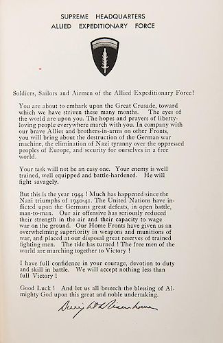 [WWII] Eisenhower, Dwight D. Crusade in Europe.