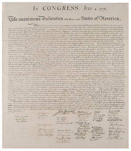 [Declaration of Independence] Peter Force Engraving