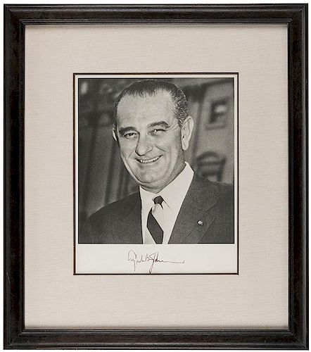 Johnson, Lyndon B. Signed Photograph.