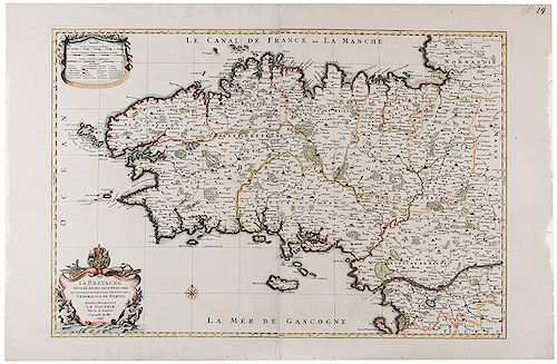 [Map] Jaillot, Charles Hubert Alexis. La Bretagne