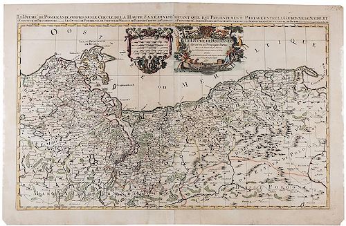 [Map] Jaillot, Charles Hubert Alexis. Le Duche de Pomeranie…
