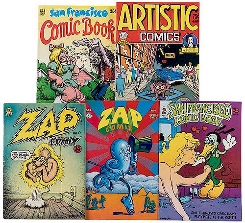 Crumb, Robert. Group of Five Comic Books