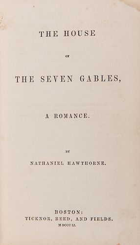 Hawthorne, Nathaniel. The House of Seven Gables.