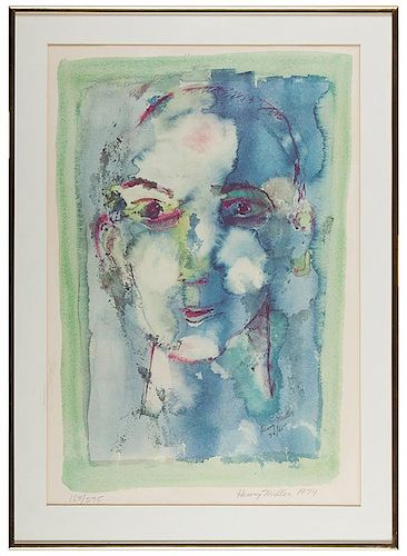 Miller, Henry. Blue Face, 1974.