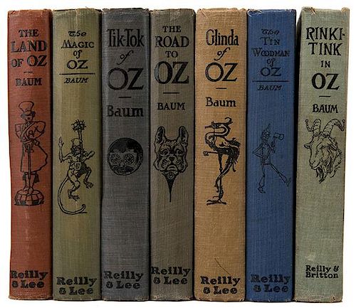 [Children’s Literature. OZ] Baum, L. Frank. A Group of 7 Oz Books.