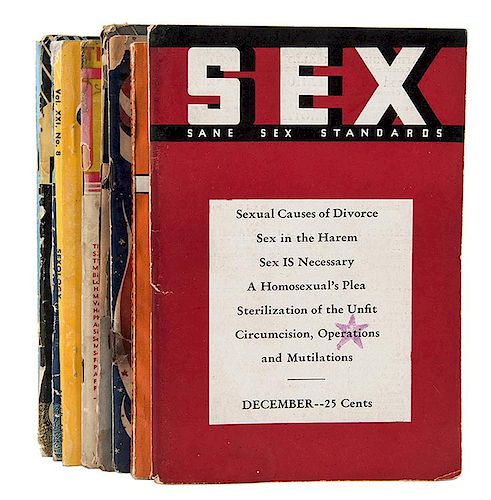 A Group of Pamphlets Pertaining to Sex Studies