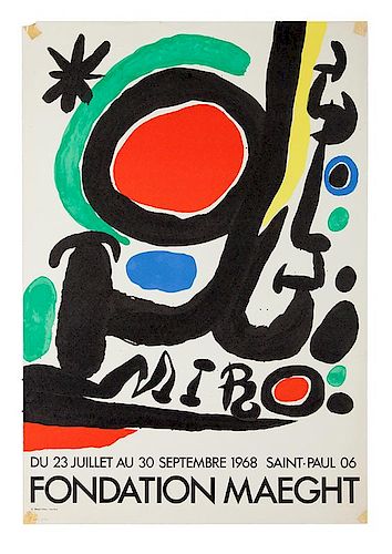 [Exhibition Posters. Miro, Joan] Foundation Maeght, du 23 Juillet au 30 Septembre 1968