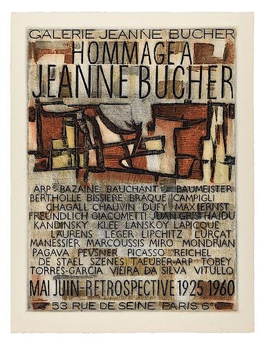 [Exhibition Posters. Galerie Jeanne Boucher] Hommage a Jeanne Boucher