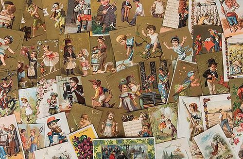 Over 300 French Advertising Trade Cards.