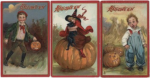 Seven Halloween Postcards. Raphael Tuck Series No. 174.