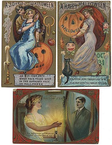 Fifteen Halloween Postcards.