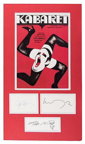 [Cabaret] A group of 16 signed items from Cabaret personalities and notable dancers.