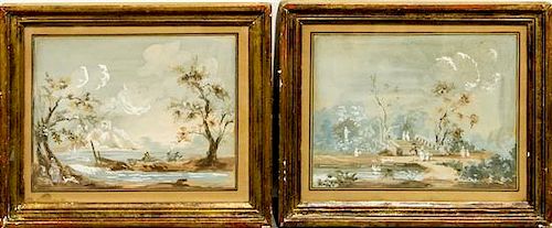 * Artist Unknown, (Continental, 18th century), Landscapes