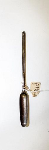 A George III Silver Marrow Scoop, William Sumner, London, 1783, of typical form, the underside with an engraved monogram