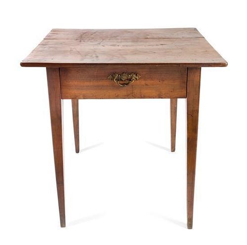 * An American Oak Side Table Height 28 3/8 inches.
