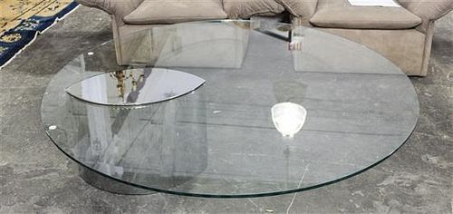 Cini Boeri (Italian, b. 1924), KNOLL INTERNATIONAL, 1970s, a cantilevered coffee table