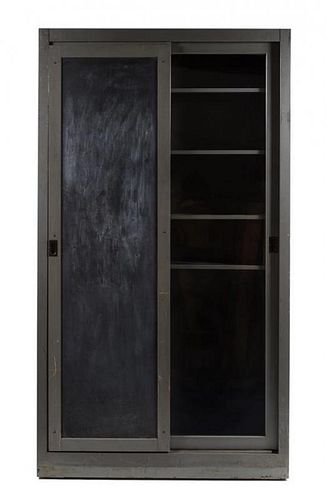 An American Metal Cabinet Height 84 x width 47 x depth 16 inches.