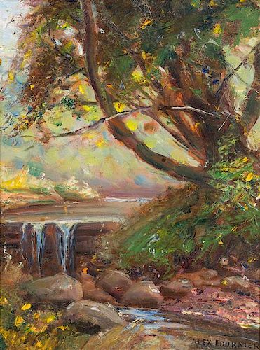 Alexis Jean Fournier, (American, 1865-1948), Landscape